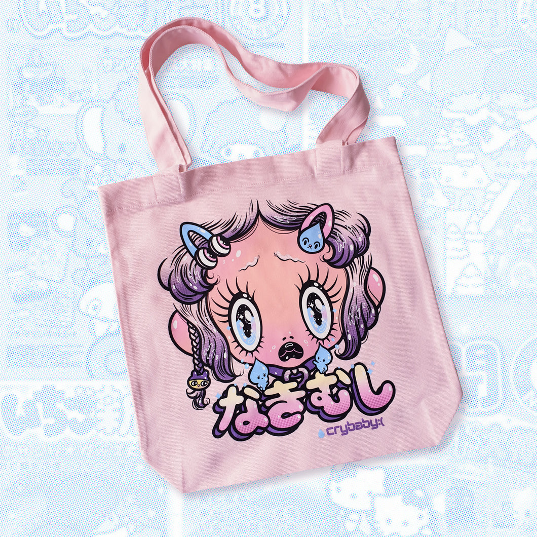 'Cry Baby' Pink Tote Bag