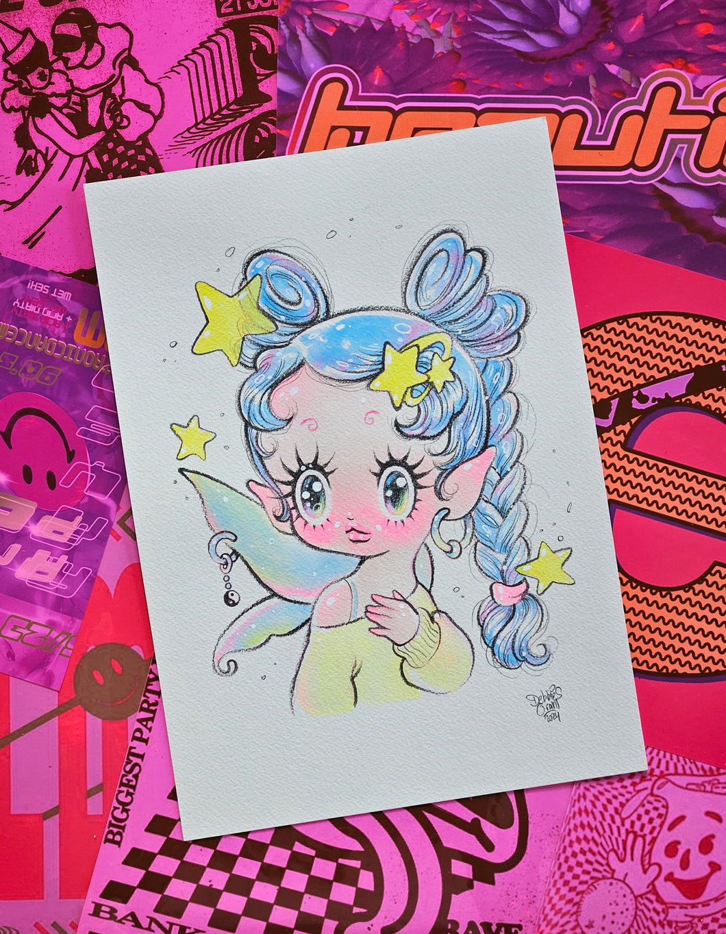 'Neon Dreams' Limited Original Painting Collection - Painting #8
