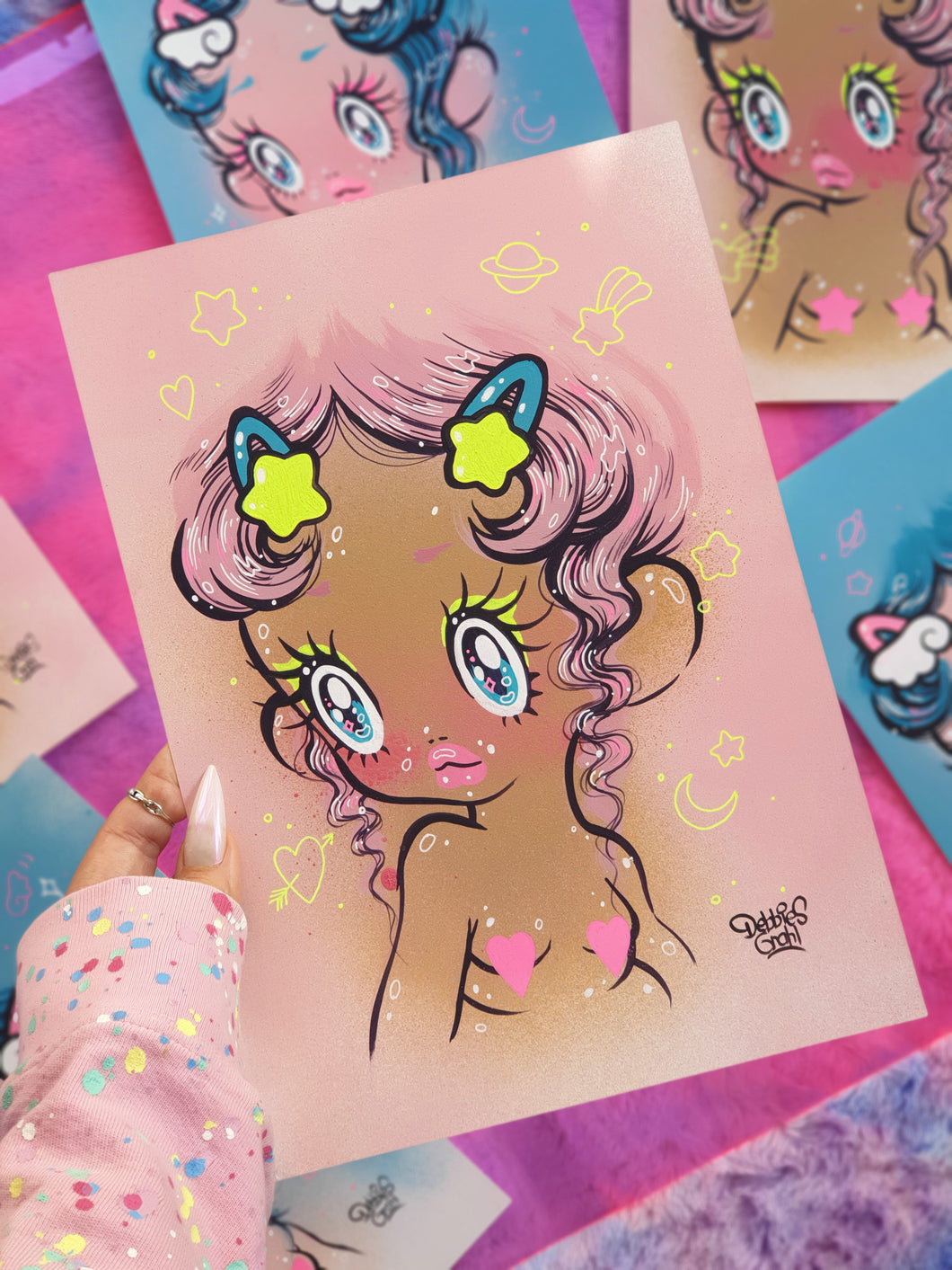 Whimsy Babes Original Paintings - Limited Series, Only 6 made!
