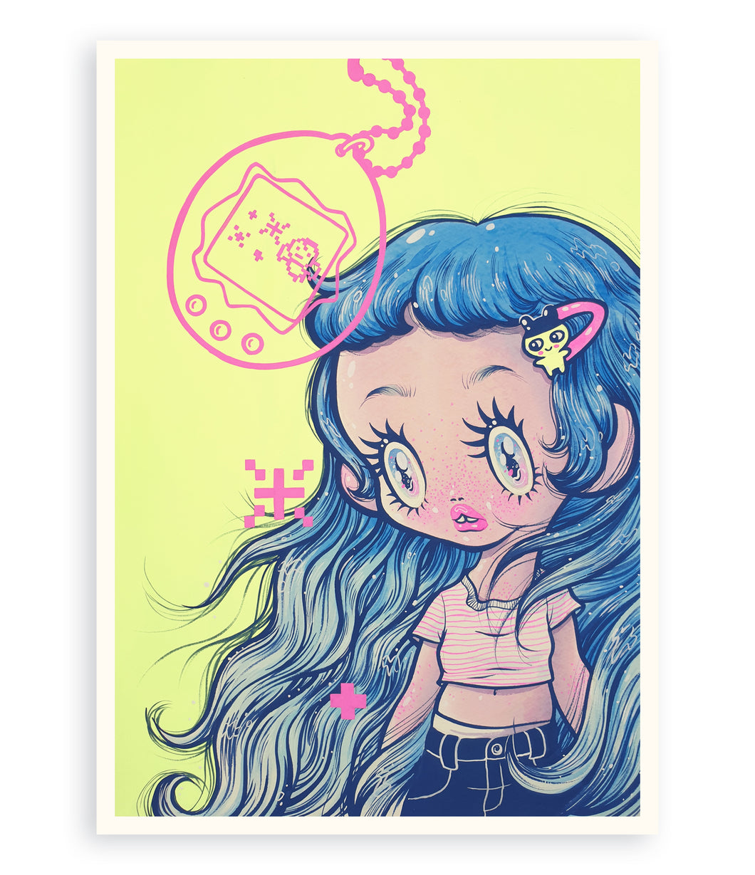 'Wish you were here' - Original Painting A3 Size