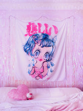 Load image into Gallery viewer, &#39;Kanashii&#39; Wall Tapestry Limited Edition
