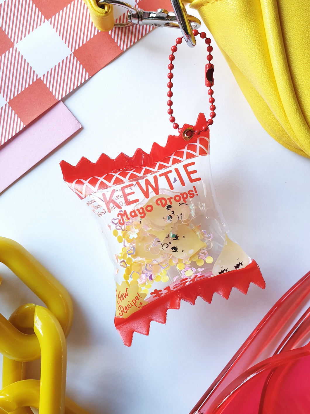 Kewtie Mayonnaise Drops - Shaker Keychain