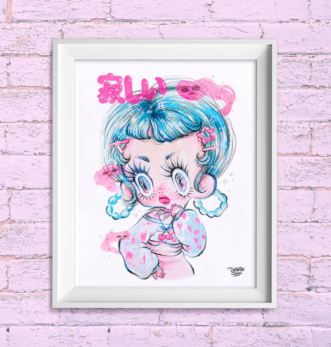 'Sabishii' ('𝘓𝘰𝘯𝘦𝘭𝘺') - A4 Size Print